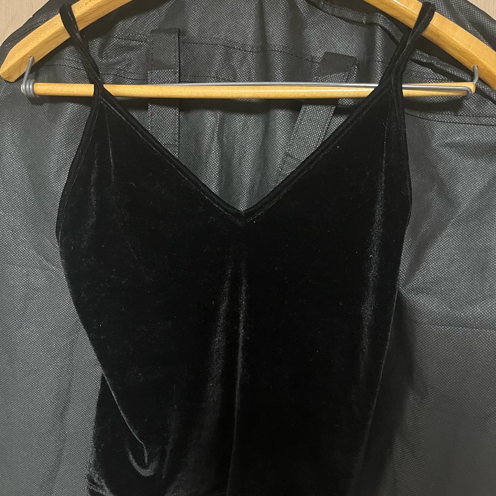 Brandy Melville Black Velvet Camisole
